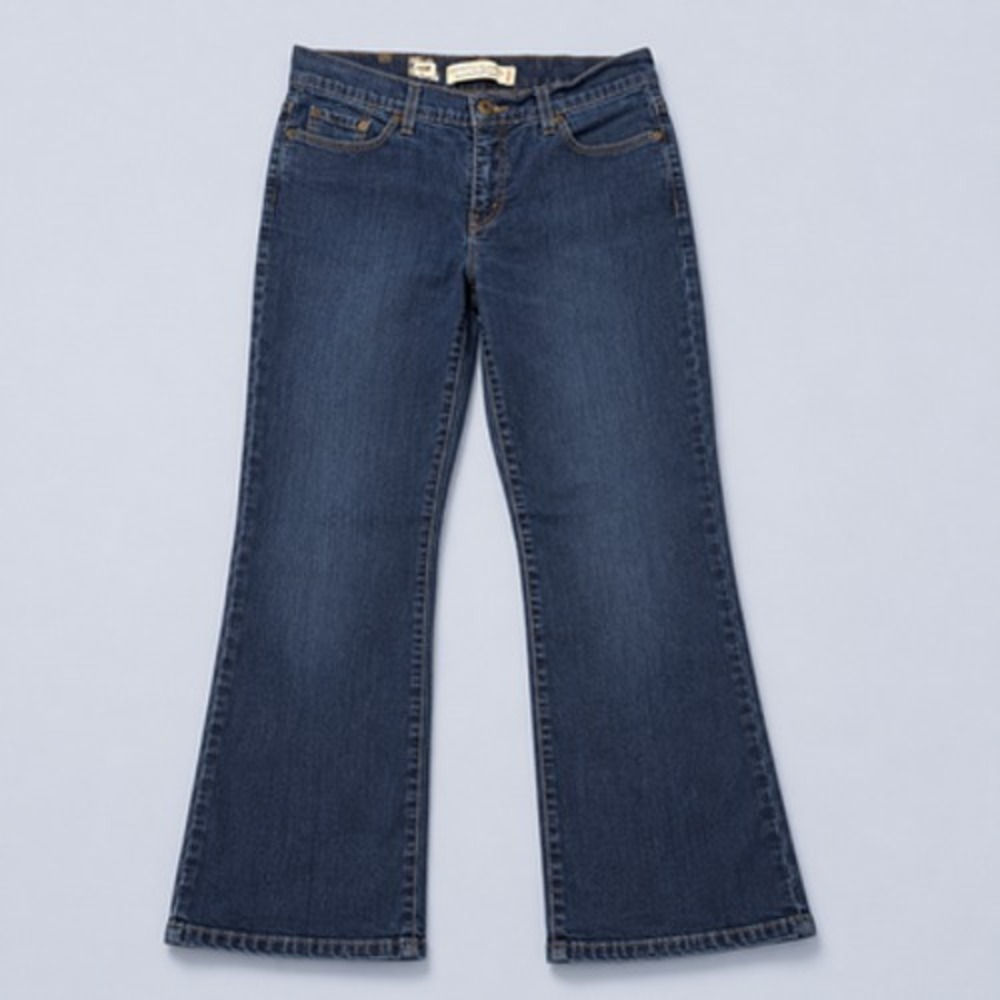 Levi's 512 Slimming Bootcut Jeans Womens 14 Blue Stretch Denim 32x30